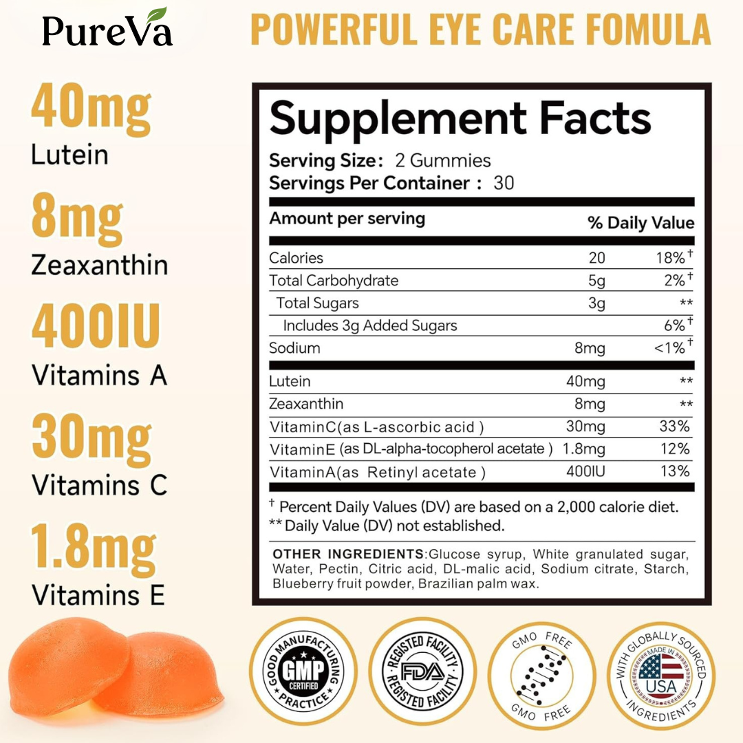 Lutein Gummies For Eye Support