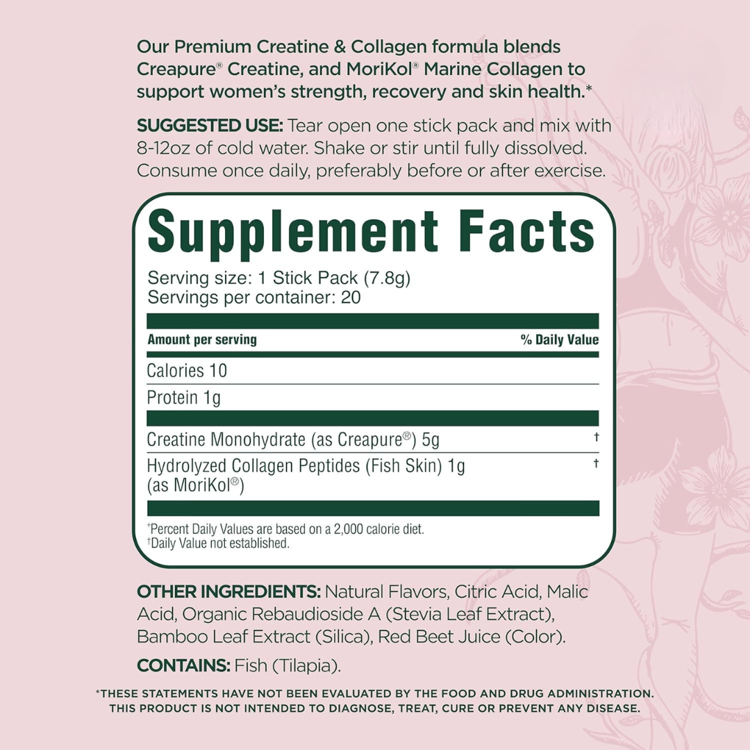 PureVa™ Creatine & Collagen Stick Packs