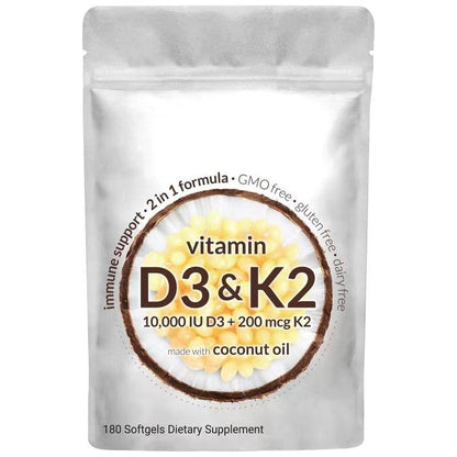 Vitamin D3 K2Vitamin Hot Sale Source Factory D3 K2 Capsules