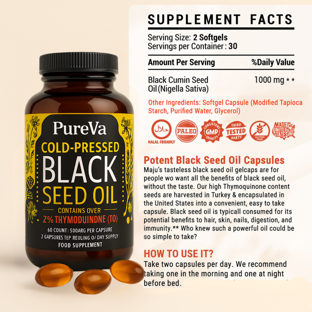 PureVa Black Seed Oil Capsules™
