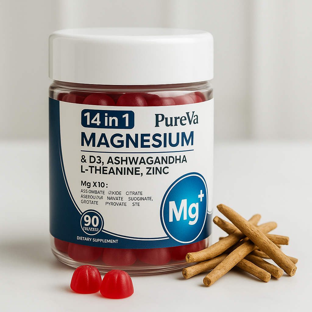 PureVa RestoreCalm™ 14-in-1 Magnesium Complex Gummies