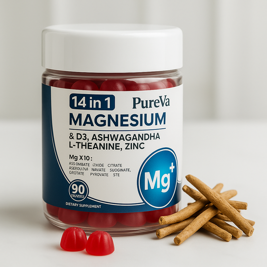 PureVa RestoreCalm™ 14-in-1 Magnesium Complex Gummies