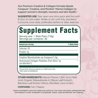 PureVa™ Creatine & Collagen Stick Packs