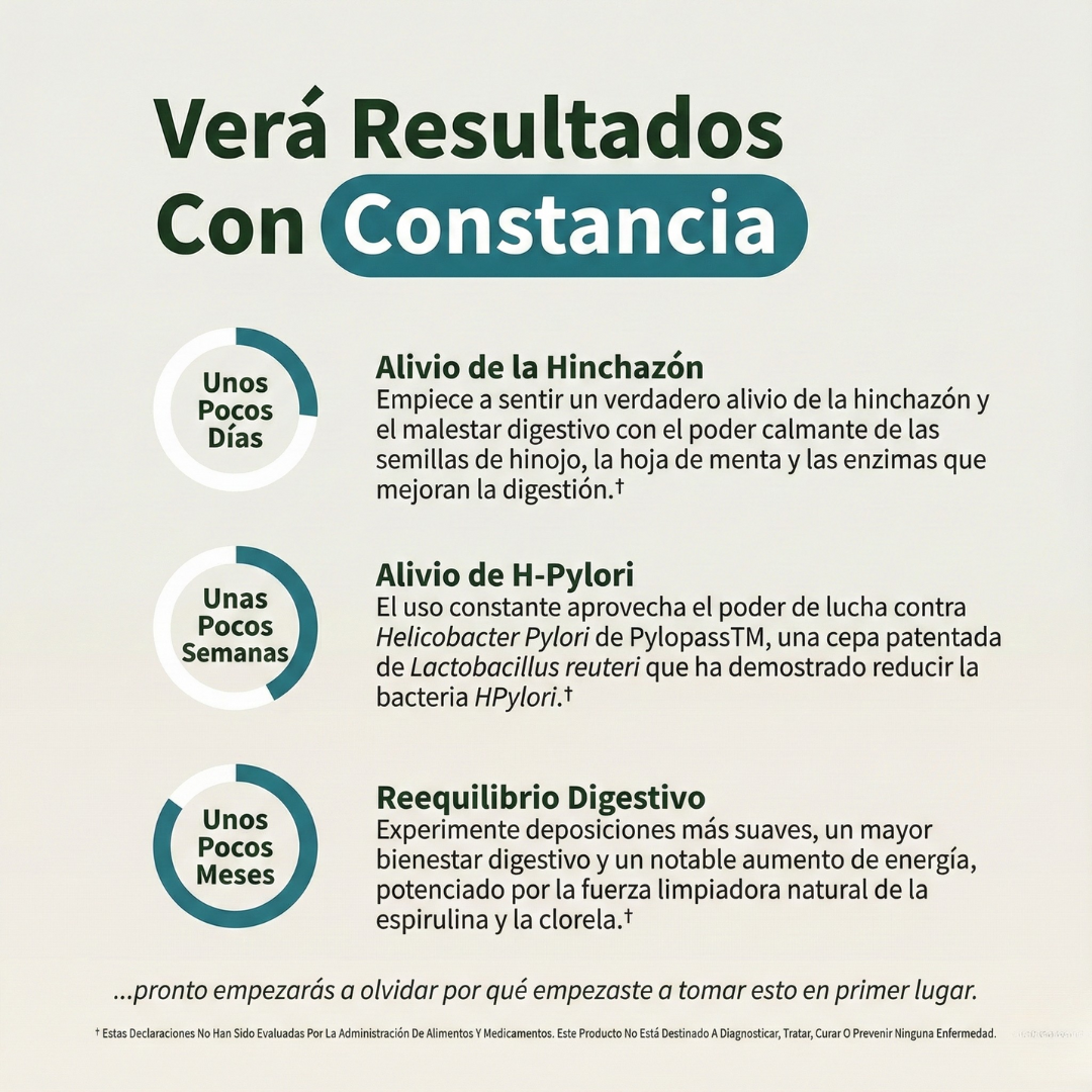 PureVa™ Dúo Reinicio Intestinal (Salud Digestiva + Espirulina/Chlorella)