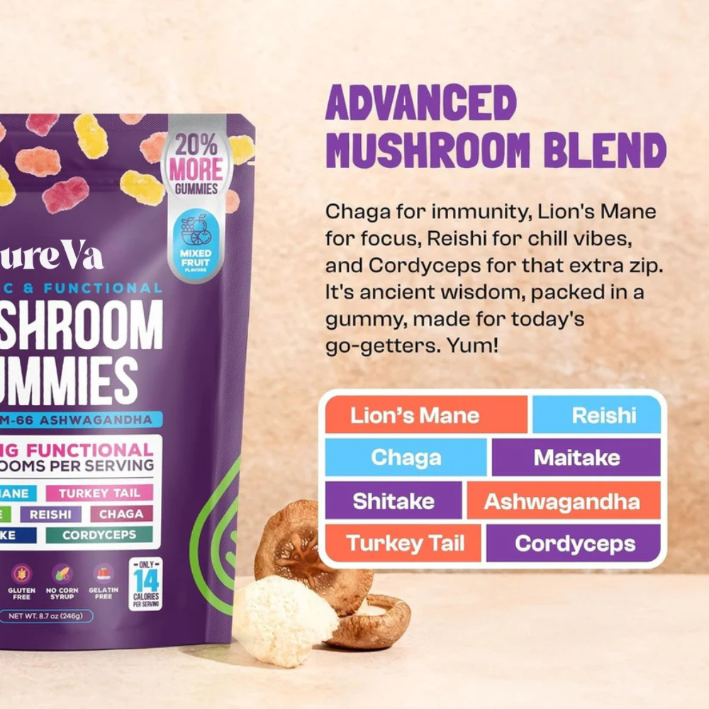 PureVa® Mushroom Gummies