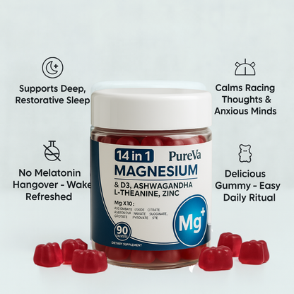 PureVa RestoreCalm™ 14-in-1 Magnesium Complex Gummies