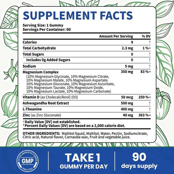 PureVa RestoreCalm™ 14-in-1 Magnesium Complex Gummies